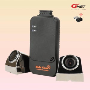 출장설치포함 지넷 사이드캠 사이드 블랙박스 측면전용 2채널 문콕 사각지대 사고 녹화 페달 크롬 32G