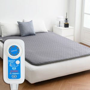 한일의료기 두꺼운 카본탄소매트 전기매트 세탁가능 더블2인용, 140x200cm, 진그레이