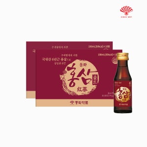 동화약품 부채표 홍삼골드 건강음료 100ml, 20개