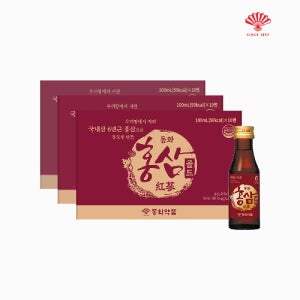동화약품 부채표 홍삼골드 건강음료 100ml, 30개