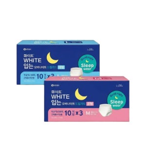 코스트코 화이트 입는 오버나이트 드림가드 생리대 10매입 x 3개 중형 대형 택1
