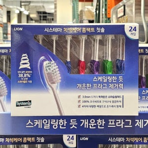 코스트코 시스테마 치석케어 콤팩트 칫솔 24개입 초극세모