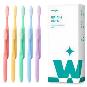 왕타 미니 베이직 칫솔 세트 10개입