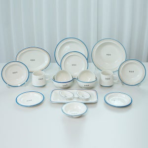 시라쿠스 메이플 2인 그릇세트 18p 코지 화이트 5컬러