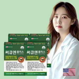 은행잎추출물 써큐엔 플러스 징코빌로바 플라보놀배당체 혈액순환 기억력개선 60캡슐, 4개