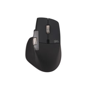 지클릭커 오피스프로 휠마스터 무한 스크롤 가로 휠 블루투스 무소음 세미 버티컬 무선 마우스 OP12 블랙