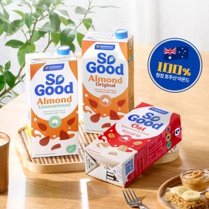 쏘굿 식물성 락토프리 밀크 3종 세트(아몬드 오리지널 + 아몬드언스윗 + 오트언스윗)