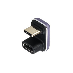 USB4 C타입 썬더볼트 3/4 꺽임 연장 젠더 240W 40Gbps 충전 YT-U4G02