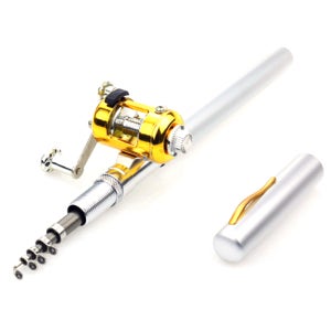 소유 미니 롱 펜 낚싯대 낚시대 여행용 입문 전문가 릴 세트 입문자용