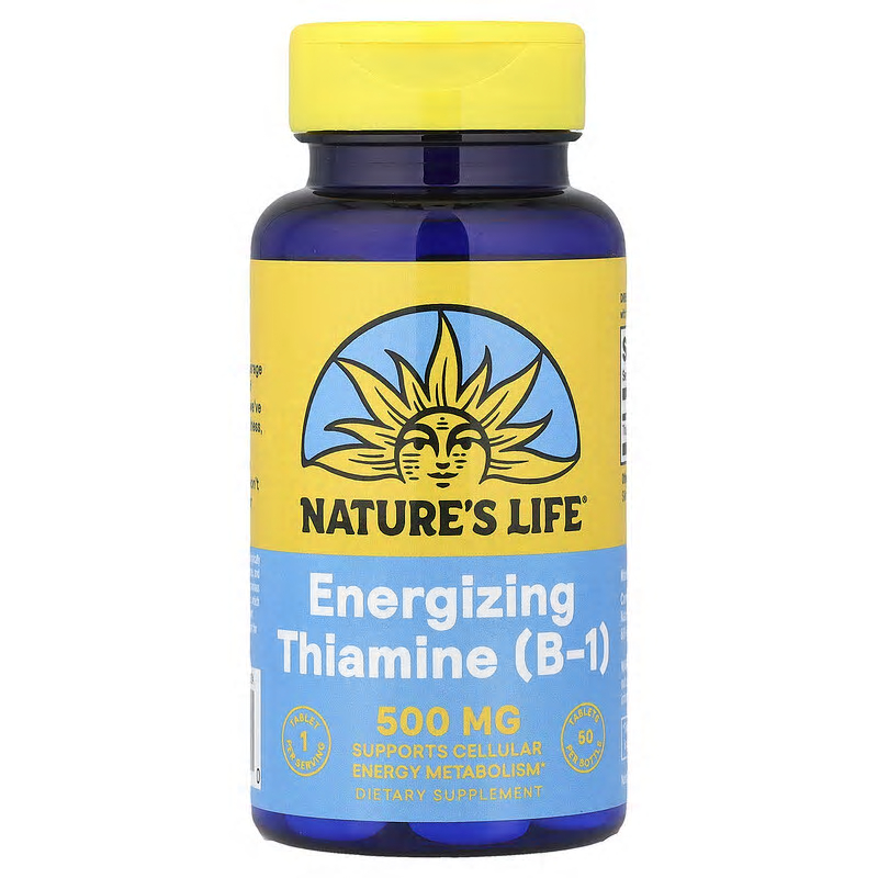 Nature’s Life 에너자이징 티아민(<b>B1</b>) 500mg 50정 NLI-00119