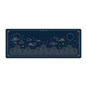 호작도 일월오봉도 특수 유리 코팅 장패드 Night 밤, 78x30cm
