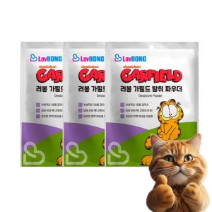 가필드 디오더라이저 고양이모래 탈취제 100g, 3개