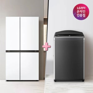 LG 디오스 AI 오브제컬렉션 냉장고 (양문형)+LG 통돌이 세탁기 (S836MQQ012 + T19MX8A)