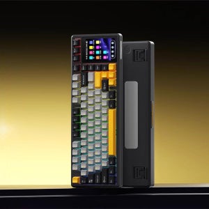 AULA L99 유무선 기계식 키보드 터치스크린 블랙 청우축