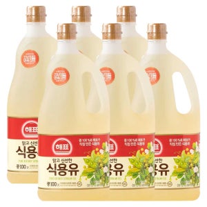해표 식용유 1.5L, 6개