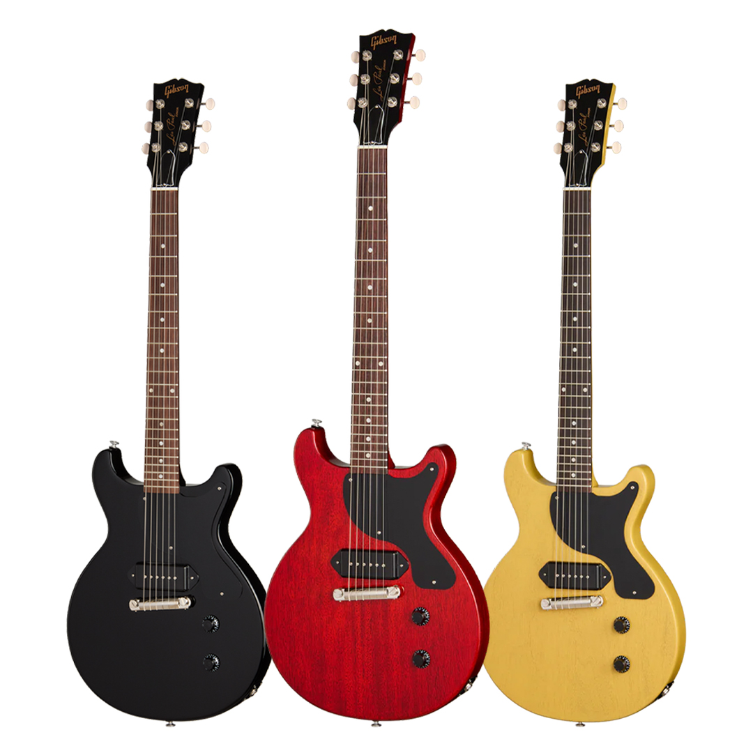 Gibson 깁슨 일렉기타 레스폴 주니어 더블 컷어웨이 TV 옐로우 빈티지 체리 에보니