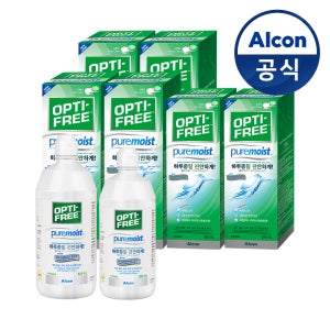 옵티프리 렌즈세척액 퓨어모이스트 420ml 4개 + 300ml 2개