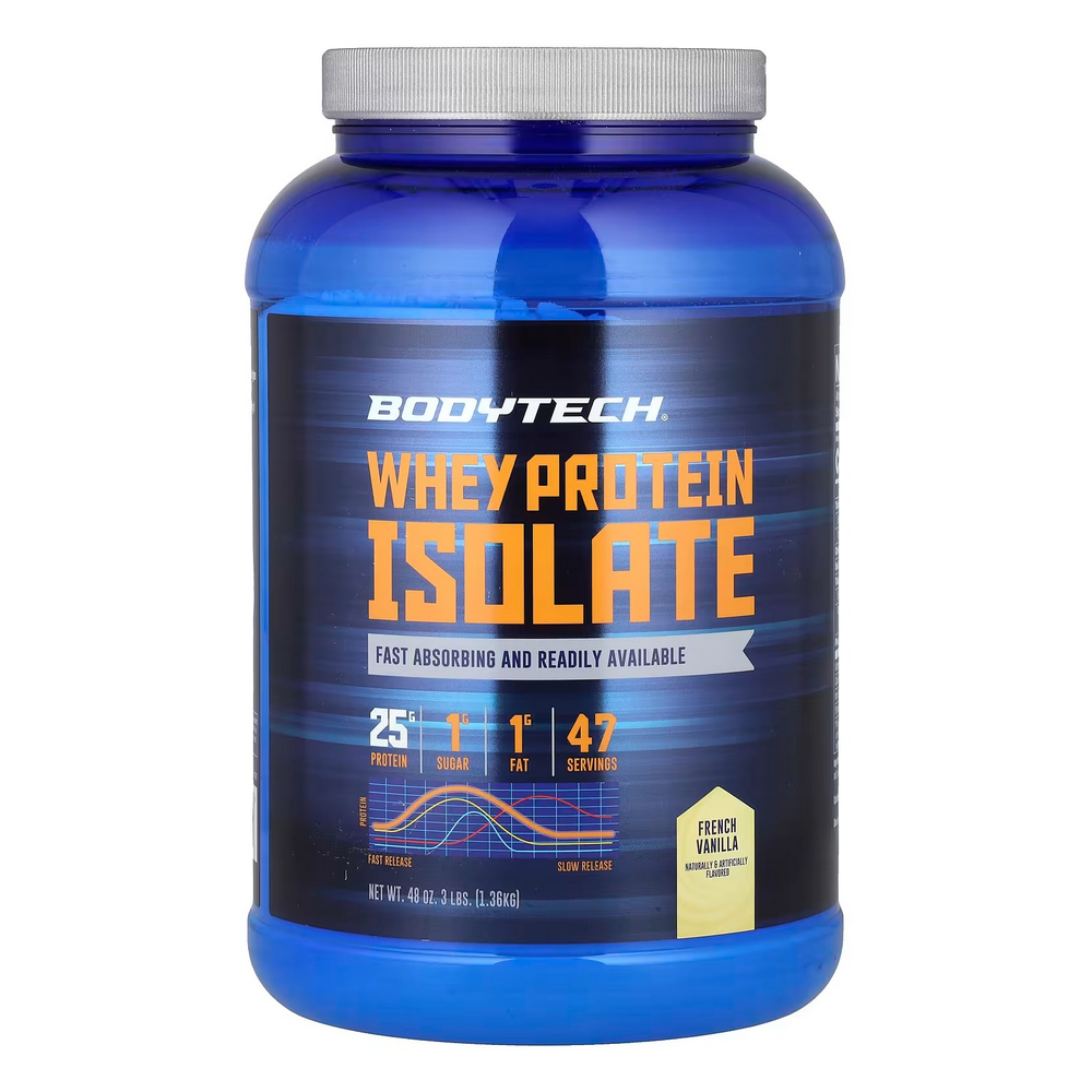바디테크 BodyTech 웨이 프로틴 아이솔레이트 WPI <b>프렌치 바닐라</b> 3lbs 1.36 kg