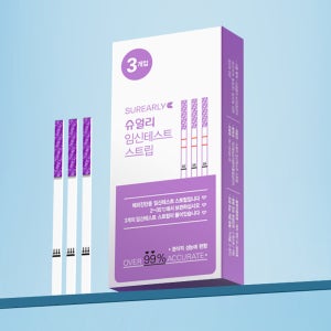[100원 체험딜] 국산 슈얼리 임신테스트기 스트립 3회분 임테기