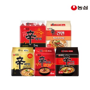 농심 신라면 5개+신라면골드 4개+신라면블랙 4개+신라면건면 5개+신라면더레드 5개