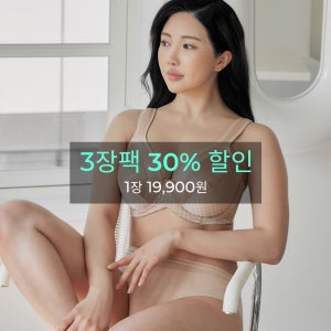[브라샵로라] [3장팩] 아이엠로라 V커브 미니마이저 브라- 체크베이지 / 큰가슴 큰컵 빅사이즈 축소 C컵 D컵 E컵 F컵 G컵 H컵 I컵