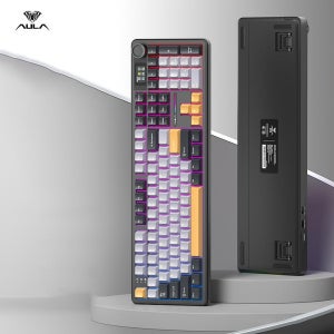 AULA F108 PRO 유무선 기계식 키보드 블랙 청우축