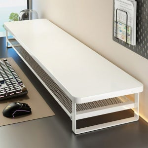 모니터받침대 스탠드 철제 서랍형 2단 컴퓨터선반