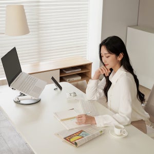 덱스탑 스마트 모션데스크 Basic 스탠딩 높이조절 책상 전문설치, 1400화이트