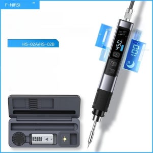 FNIRSI 휴대용 DC 납땜 인두기 HS-02A-B-100W 미국