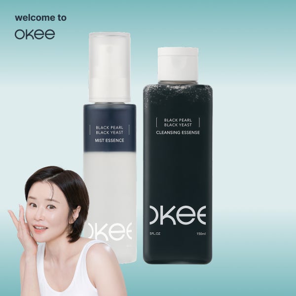 오키 흑진주 스킨 미스트 클렌징 팩 클렌징 세트 에센스 흑효모 클렌저 화장품 1+1 세트