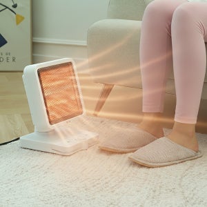 난방기 미니전기히터 전기난로 사무실발워머 미니발난로 석영관히터