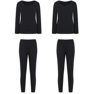 발렌티노크리스티 1+1 모달 여성 상하의 세트 발열 내복 타이즈 히트웜 히트텍 내의