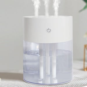 촉촉한 공기 미니 대용량 3구 가습기 USB 거실 침실 무드등 2L
