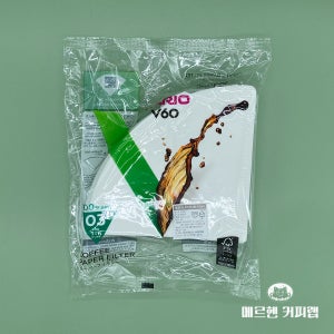 하리오 핸드드립 커피 필터 1-6인용 100매 화이트 VCF 03 100W