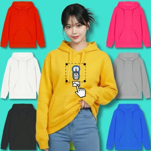 [인쇄포함] 후드 티셔츠 주문제작 단체티 소량 우정 프린팅 커스텀 인쇄