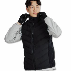 러너스픽 프로 덕다운 러닝 베스트 경량 패딩 조끼 겨울러닝복