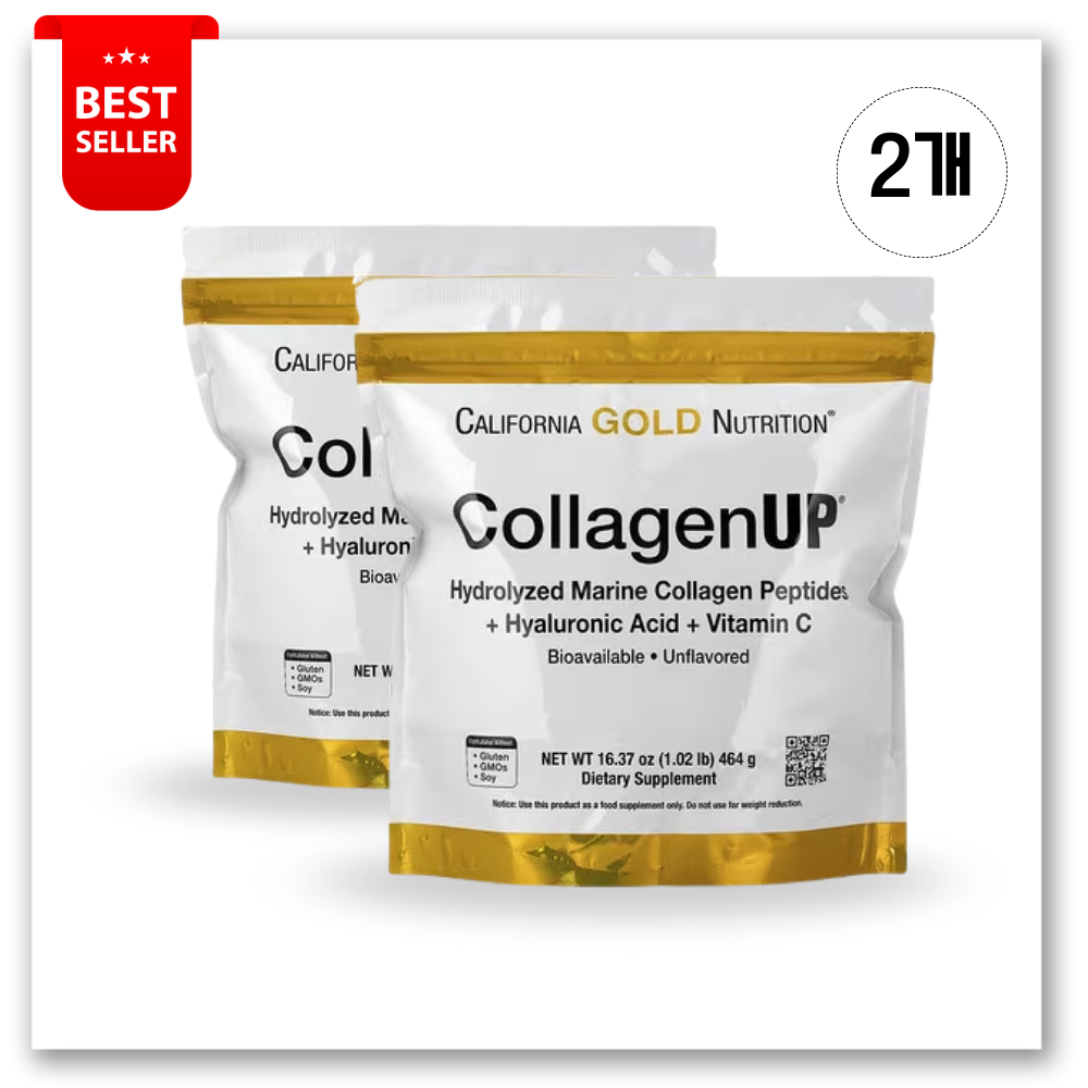 캘리포니아골드뉴트리션 콜라겐 업 <b>하이드롤라이즈드 마린 콜라겐 펩타이드</b> 2개