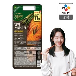 [누적 50만 마리 판매!] 비비고 연어 스테이크 순살 필렛 프리미엄 생선구이 60g, 4개