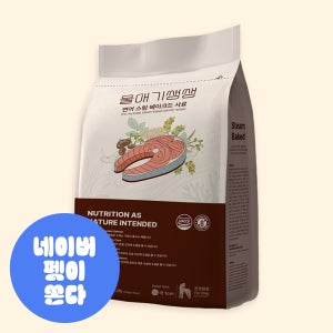 울애기쌩쌩 강아지 프리미엄 스팀베이크드 연어사료 (눈, 피부, 관절, 체중조절), 1kg, 1개