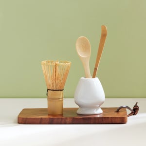 유포코리아 말차 차선 도구 세트 격불 꽂이 차시 100본