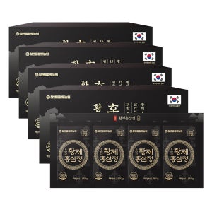 [홍삼정 선물세트] 참앤들황토농원 6년근 황제 홍삼정 1kg, 4개