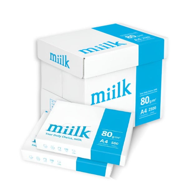 밀크 MiLK A4 복사용지 80g 2500매 1박스 (고급형)