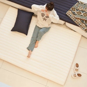 국산 접이식 요매트 (요솜포함) 3단 바닥 요 매트 Q(140x215)