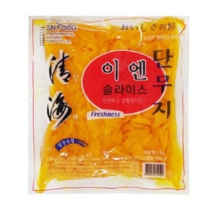 이엔 단무지 슬라이스1kg 10개 1박스
