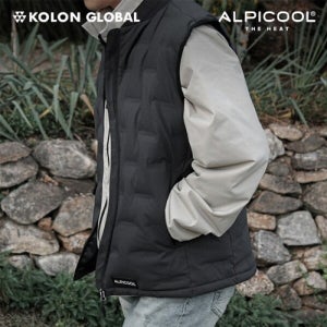 코오롱 알피쿨 더 히트 스마트 USB 방한 발열조끼 패딩 등산 캠핑 출퇴근