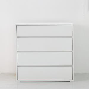 E0등급 틈새 옷 서랍장 E0등급 친환경 마레 단스 서랍 2colors 800, 4단, 화이트