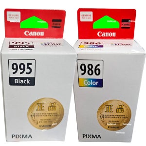 캐논 복합기 PIXMA TS5590 TS4090 TS4091 프린터 검정 칼라 잉크 카트리지 PG995 CL986 2색/세트구매