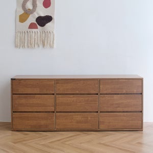 E0등급 틈새 옷 서랍장 E0등급 친환경 마레 단스 서랍 2colors 1500, 3단, 월넛