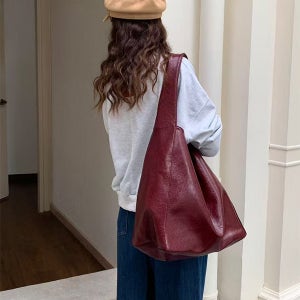 [데일리백/당일출고] 가죽 레더 숄더백 빅백 보부상백 여행가방 노트북 아이패드 가방