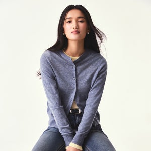 [메리노울블렌드] 스파오 여성 라운드넥 카디건 SPCKG23WS1